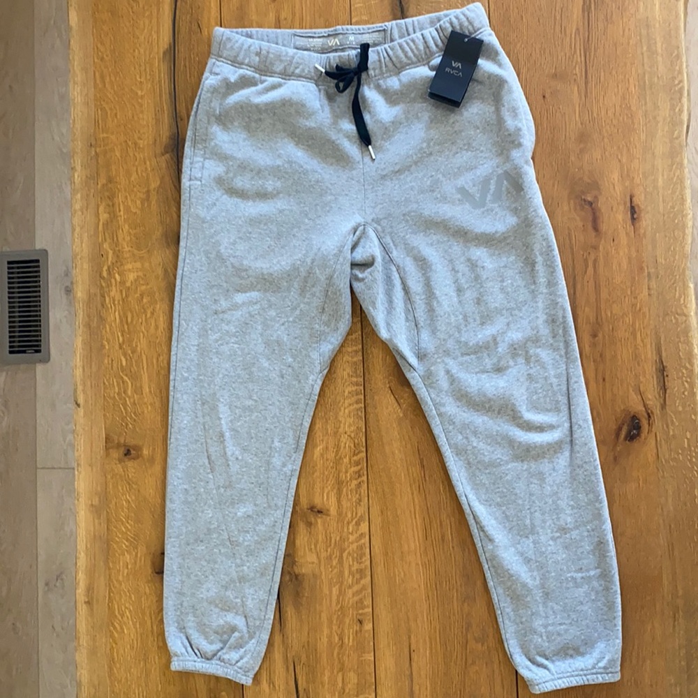 RVCA Swift Sweat Pant, Men’s Medium, Heather Grey